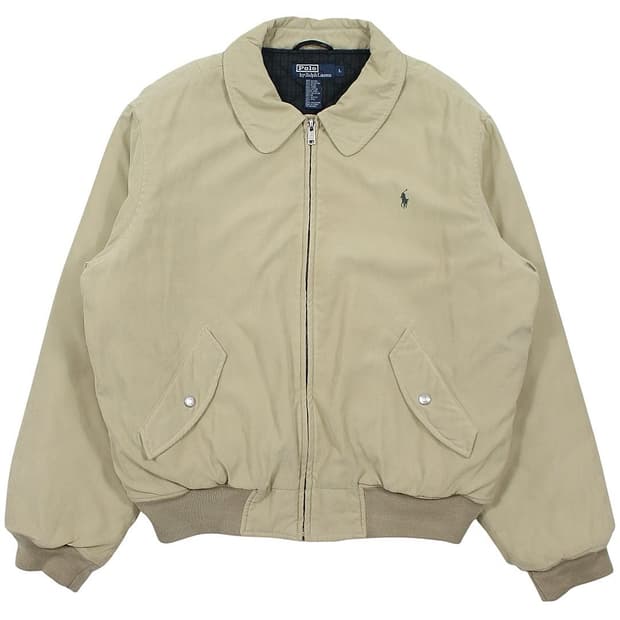 1990s 폴로랄프로렌 봄버 자켓 블랙와치 퀼팅 안감 빈티지