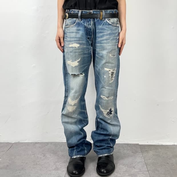 PRPS Heirloom Distressed Repair Denim Pa