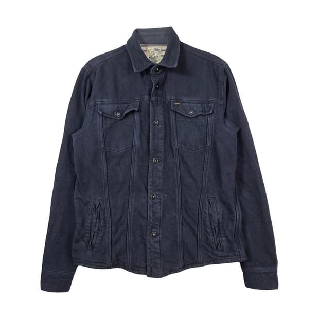 스카치앤소다 North Sea 인디고 울 블렌드 트러커 자켓 M