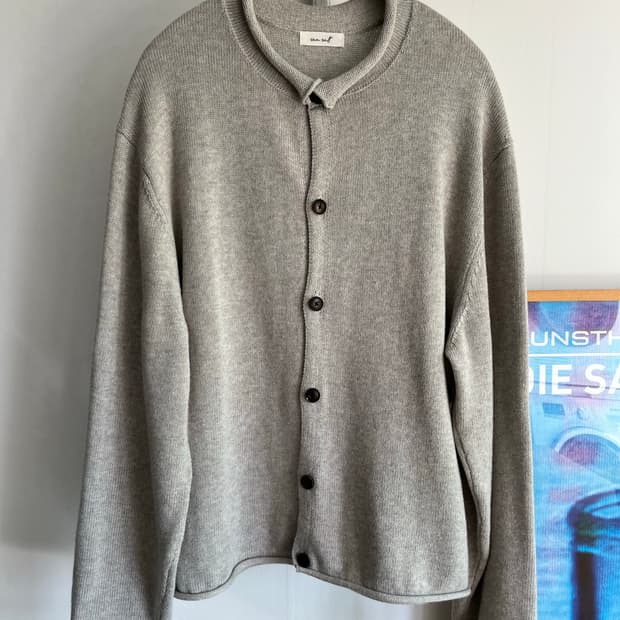 seasalt loop hem cardigan melange grey 3