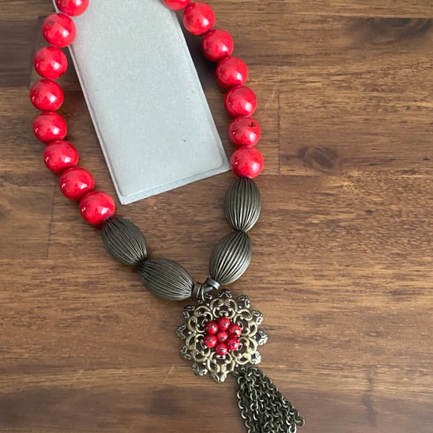 악세서리 볼륨 목걸이