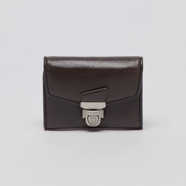 아카이브앱크 Lock wallet(Wild cacao) 락 월렛 브라운