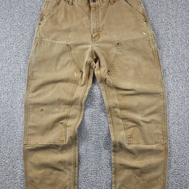 칼하트 덕 캔버스 더블니 카펜터 워크 팬츠 ( 34X30 )/ 11297