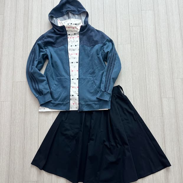 jpn 키치 러힙 괴짜 레이어드 코디세트