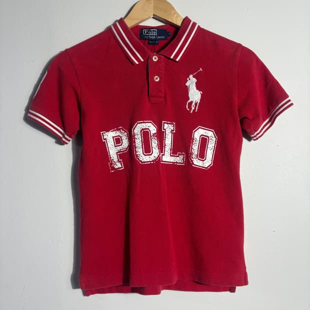 폴로랄프로렌 레드 빅로고 반팔 카라티 (무료배송)