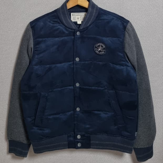 L ) 컨버스 네이비+그레이 덕다운 오리털 점퍼