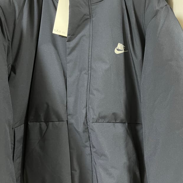 나이키 후드 네이비 패딩