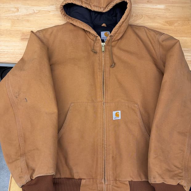 [L]칼하트 j140 덕 액티브자켓 브라운