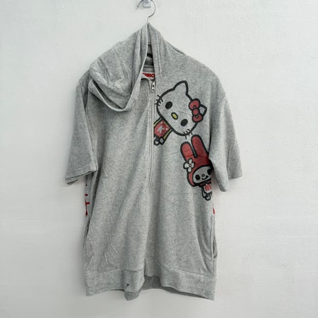 산리오(SANRIO) 헬로키티 반팔 후드집업 (M)