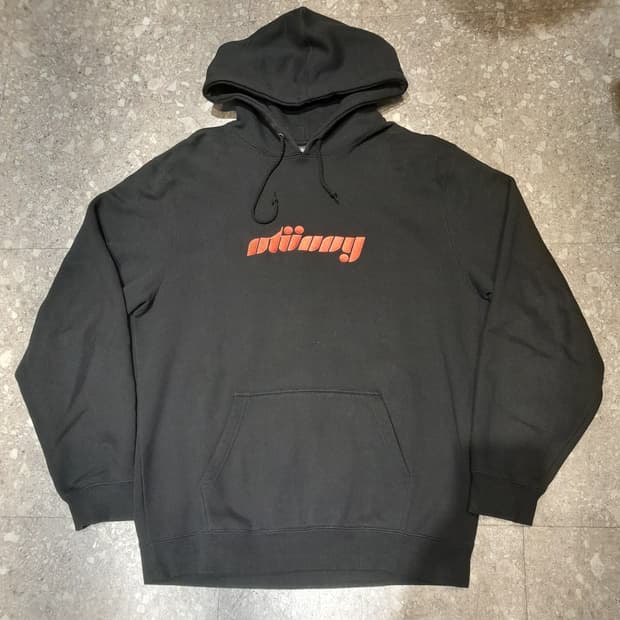 💥스투시 자수 후드 블랙 (XL)
