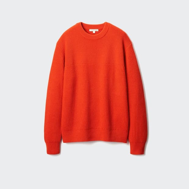 유니클로 jw앤더슨 립크루넥 스웨터 L