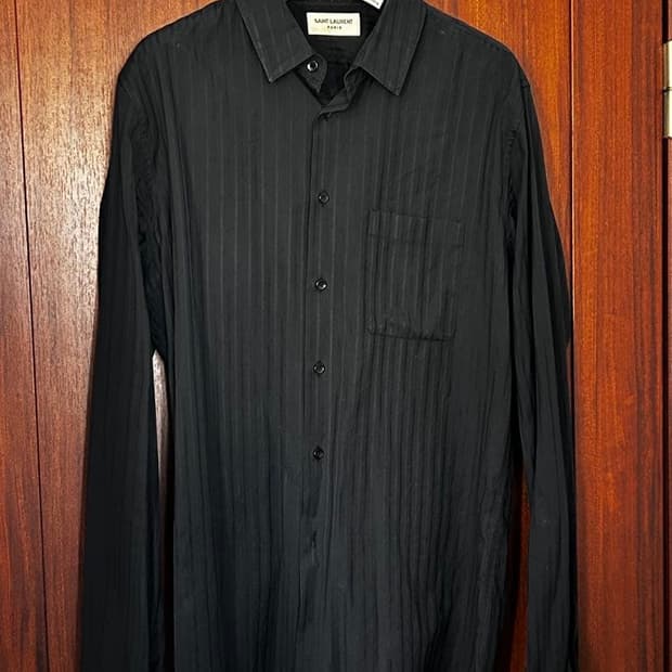 [이준호님 착용] 생로랑 21ss 스트라이프 실크 셔츠