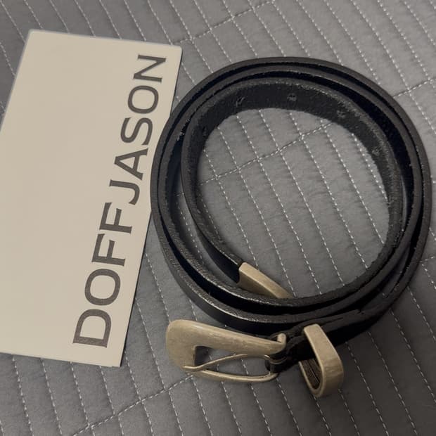 도프제이슨 웨스턴 하드레더 벨트 블랙 