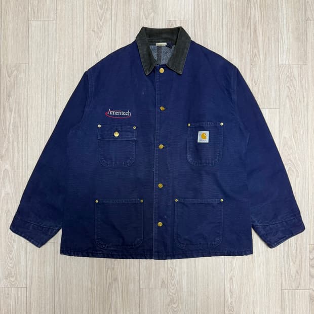 90s Carhartt 칼하트 CB102 Navy 초어 코트