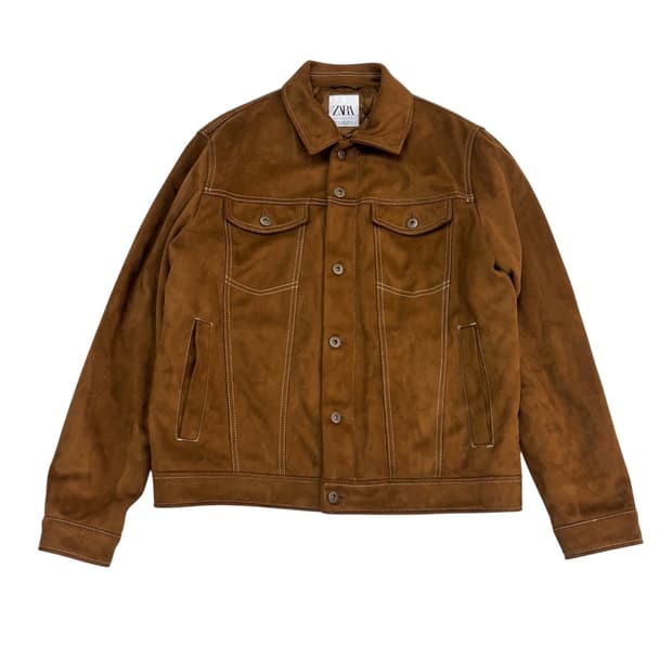 자라 스웨이드 안감 누빔 자켓