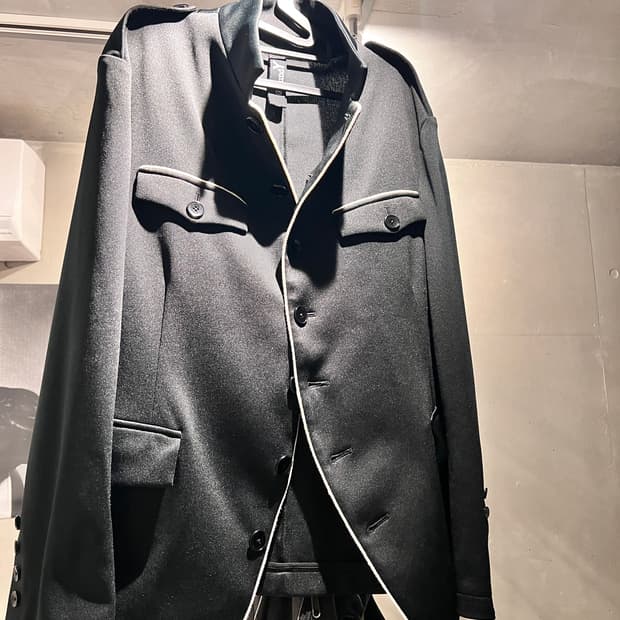 요지야마모토 groundy / 파이핑 밀리터리 자켓