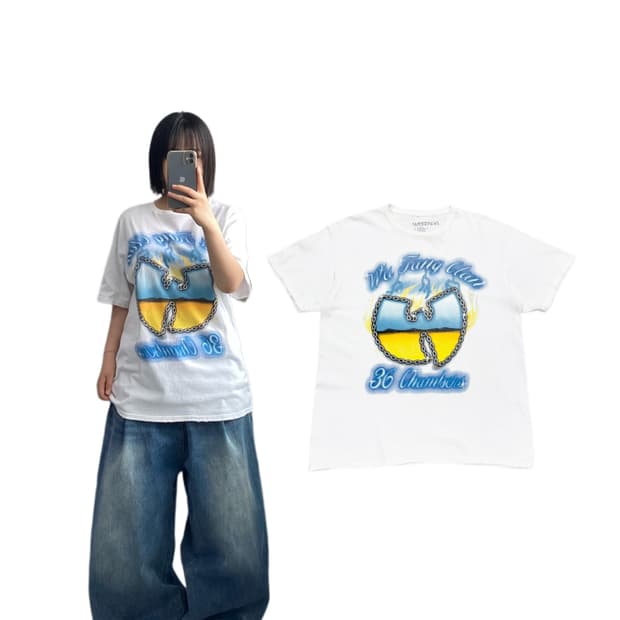우탱 힙합티 랩티 빈티지 반팔 티셔츠