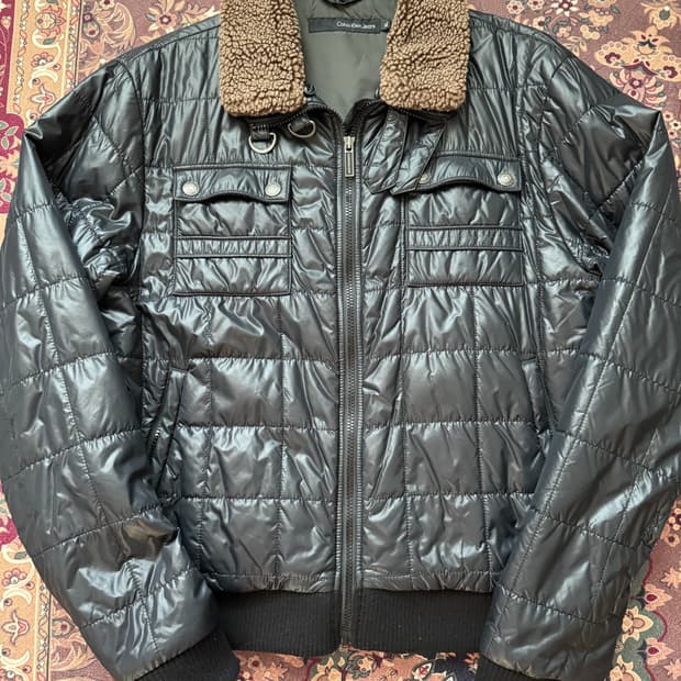 캘빈클라인 퀼팅 자켓