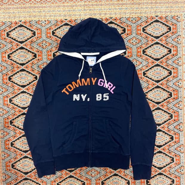 타미힐피거 걸 네이비 후드집업 여성S