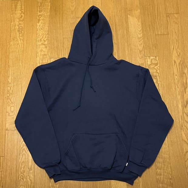 [L] 80s USA 빈티지 러셀 후드 네이비