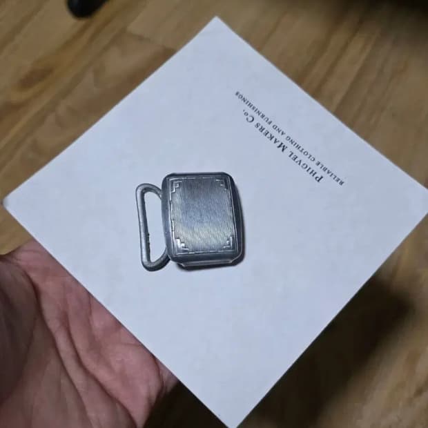 새제품 택포6.5만)피그벨 히콕버클 실버