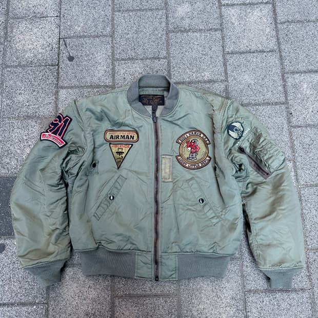 00sUSA 자수패치 항공점퍼