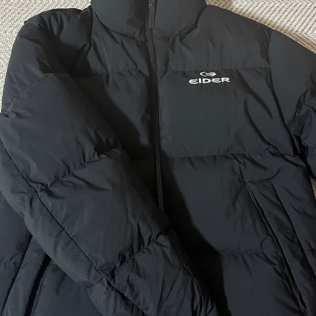 아이더 숏패딩 블랙 M