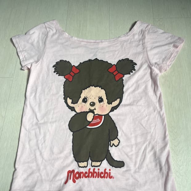 공식 몬치치 핑크 티셔츠 XS (새제품)