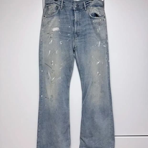 [34x34] 아크네 스튜디오 acne 페인팅 부츠컷 데님 팝니다