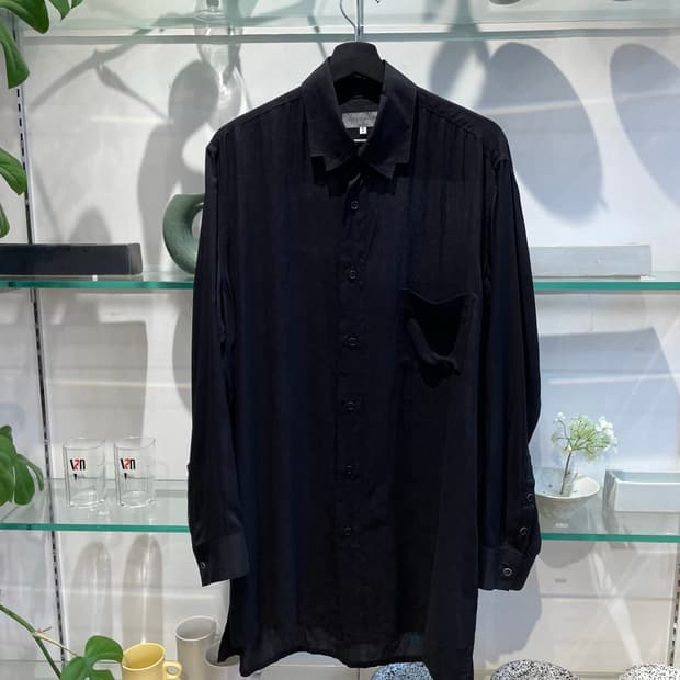 요지야마모토 뿌르옴므 cellulose shirt
