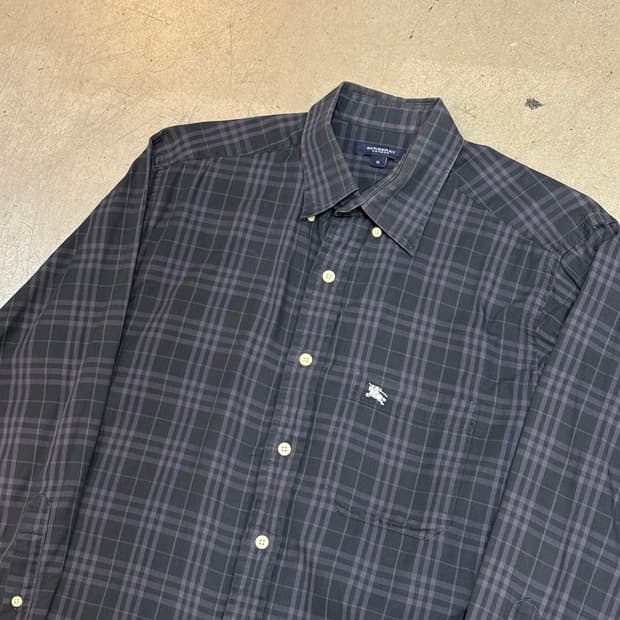 M 버버리 그레이 노바체크 셔츠 