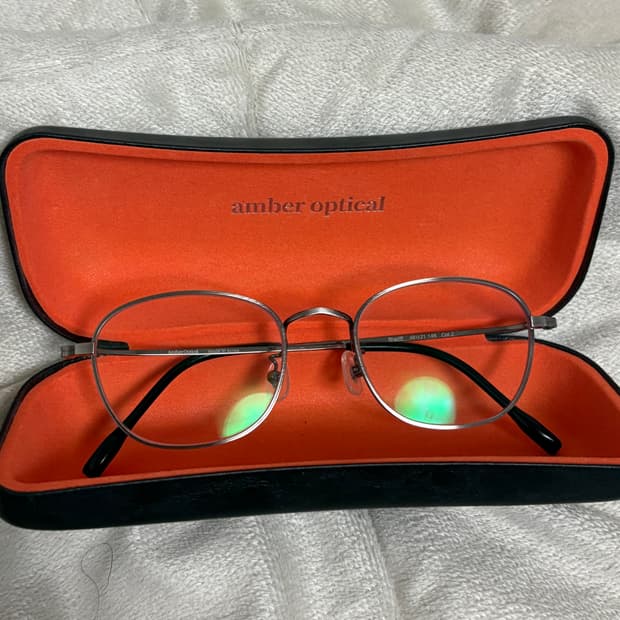 앰버옵티컬 쉐리프 엔틱실버 48사이즈 +비구면 무도수렌즈 장착