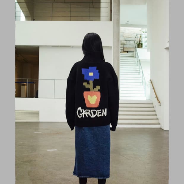 더뮤지엄비지터 니트집업