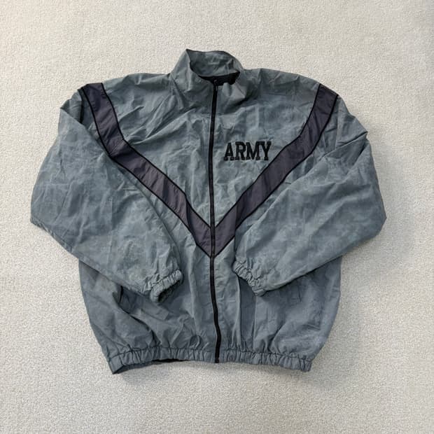 실측확인 밀리터리 ARMY 바람막이 0202T1