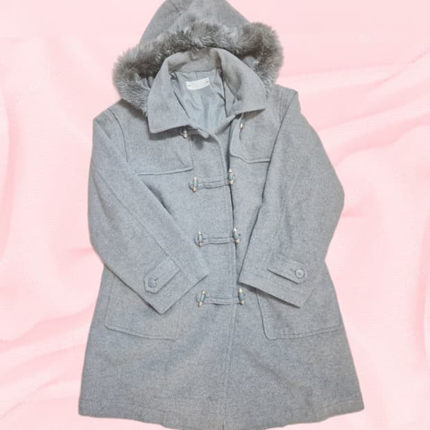 급처/울95) 대장 멜란지 그레이 오버핏 코트 떡코 모리 러블리 데일리