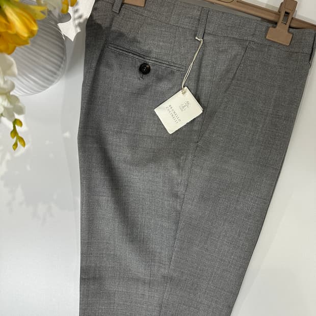 브루넬로 쿠치넬리 울팬츠 슬랙스 팬츠