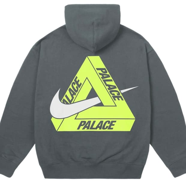 PALACE NIKE TRI SWOOSH HOOD 차콜