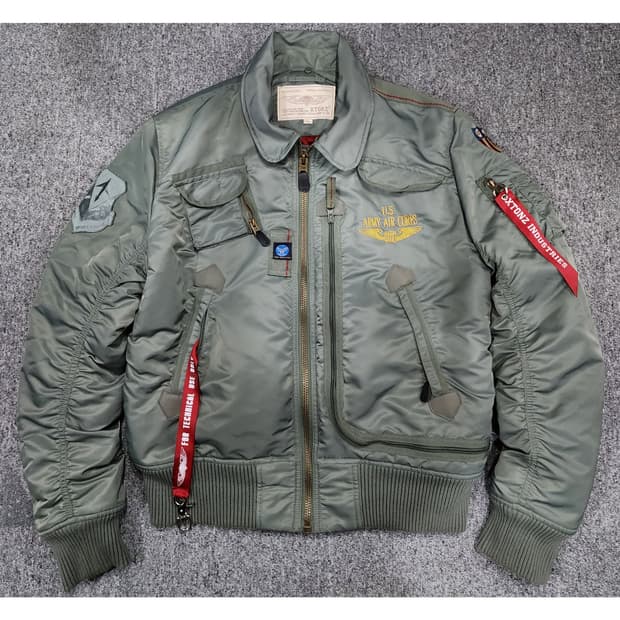 엑스톤즈 US ARMY 파일럿 Ma1 봄버 자켓 XL