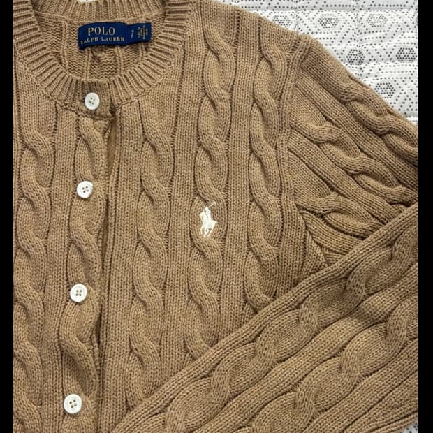 폴로 랄프로렌 케이블 니트 가디건 85