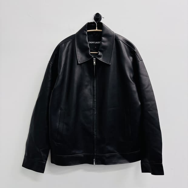 도프제이슨(DOFFJASON) 오버핏 비건 레더 자켓