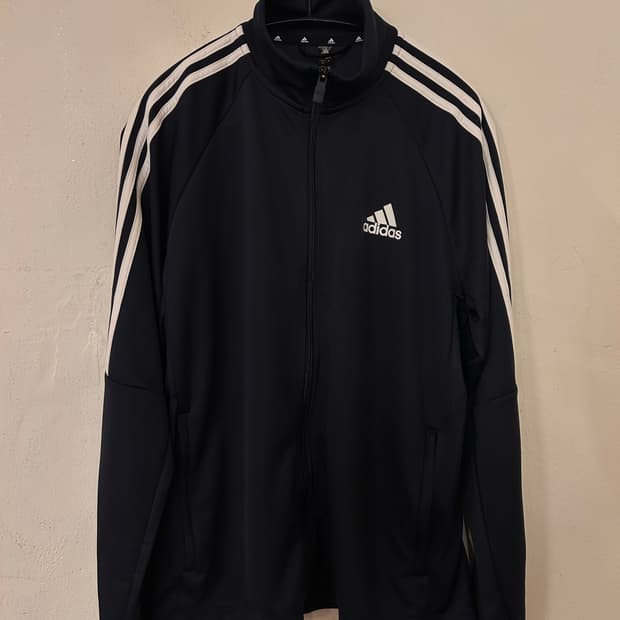 아디다스 네이비 삼선 트랙탑 XL (105)