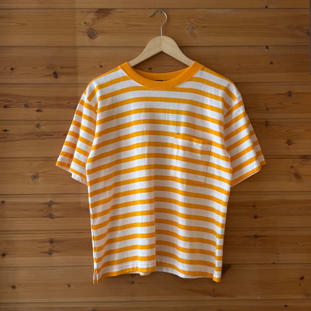 [M] Liz sport yellow stripe T-shirt