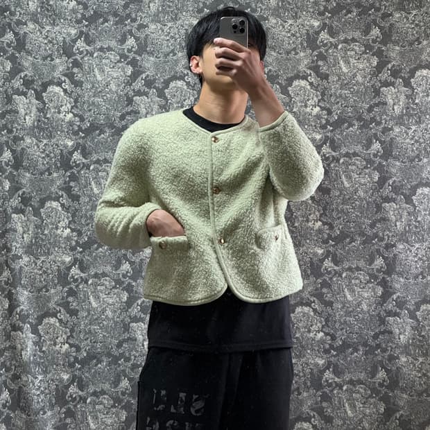 paul&joe / 폴앤조 양털 버튼 트위드 자켓