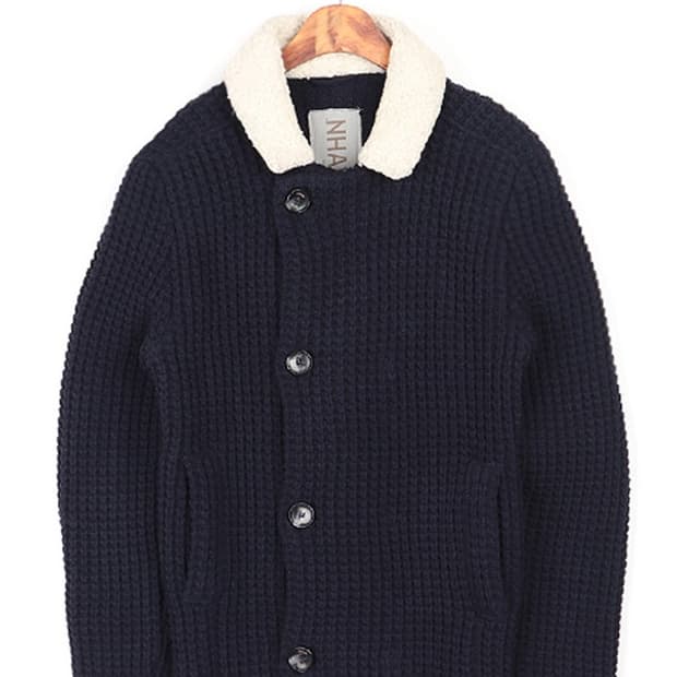 NHAV 니트자켓 (네이비)