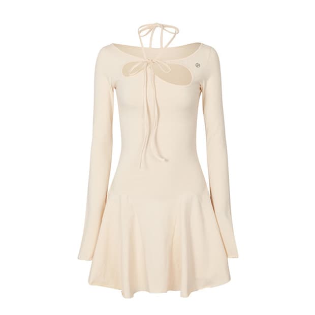 페인오어플레져 오키드 드레스 베이지