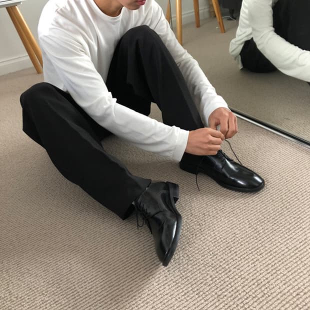 유루이 메이드 소가죽 더비슈즈 240 size (수수료 무료)