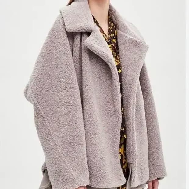 TIME 타임 포스트모던 뽀글이 플리스 자켓