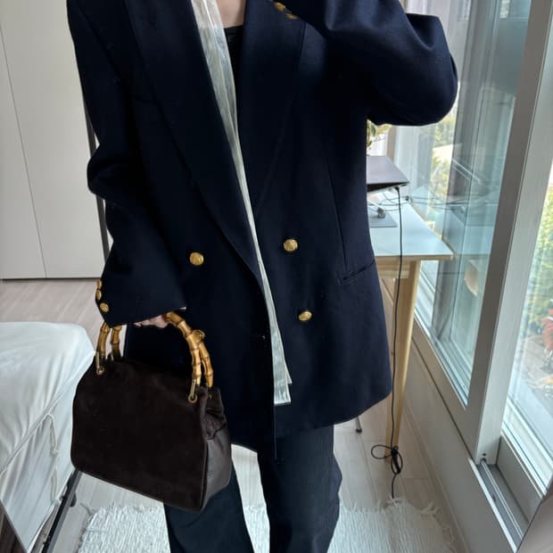 Navy Gold Double Blazer