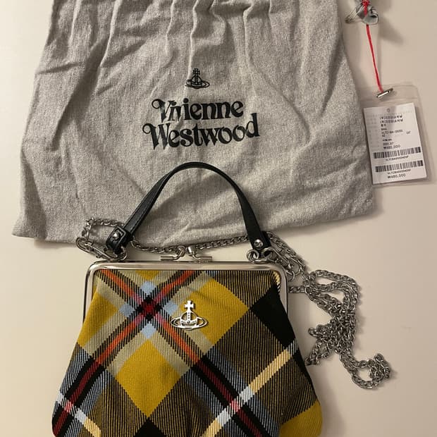 비비안 웨스트우드 레드라벨 프레임 펄스 복조리 백