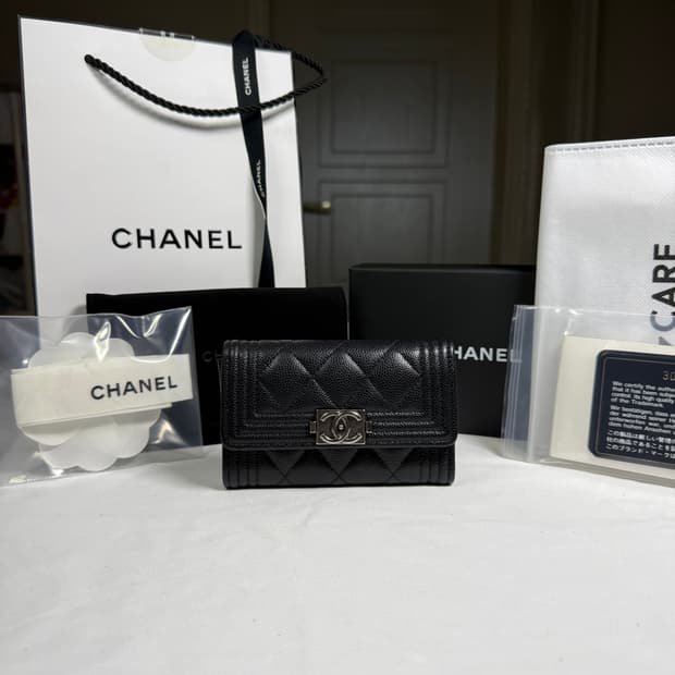 [20SS,풀구성] 샤넬 보이 플랩 카드 홀더 지갑
